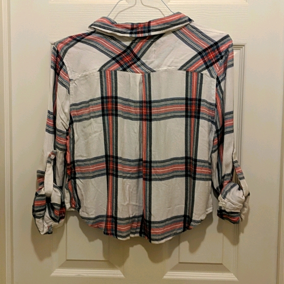 RAILS * CROP HUNTER PLAID BUTTON FRONT - Picture 12 of 13